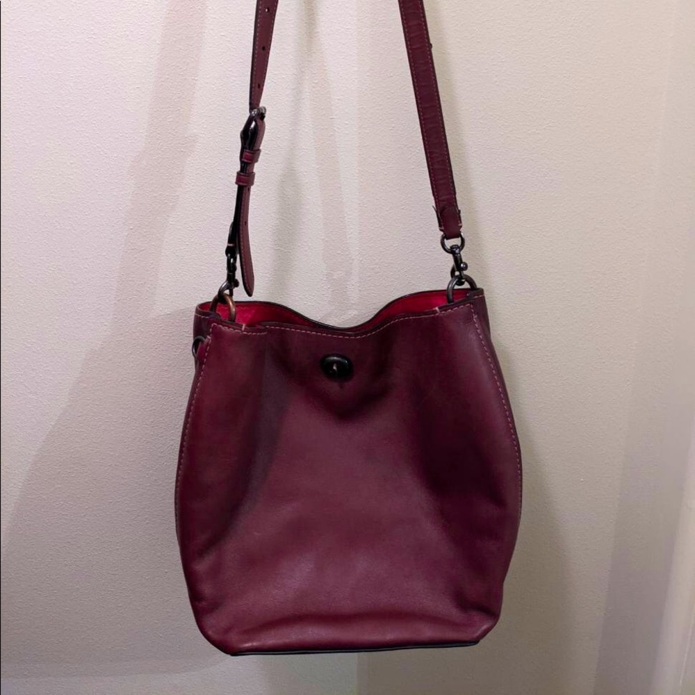 Coach Duffle Handbag in Berry